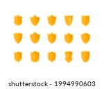 a set of bright yellow shields... | Shutterstock .eps vector #1994990603