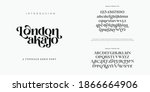 abstract fashion font alphabet. ... | Shutterstock .eps vector #1866664906