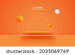 minimal abstract scene with... | Shutterstock .eps vector #2035069769