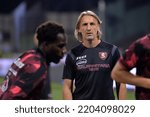 Small photo of Salerno, ITALY - September 16 2022: Davide Nicola coach of Us Salernitana 1919 during the Serie A match between Us Salernitana and Lecce on September 16 2022 at Stadio Arechi in Salerno.