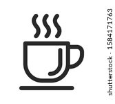 cup of coffee icon vector logo... | Shutterstock .eps vector #1584171763