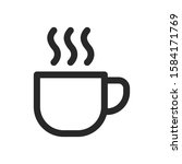 cup of coffee icon vector logo... | Shutterstock .eps vector #1584171769