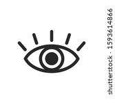 eye icon vector symbol logo... | Shutterstock .eps vector #1593614866