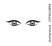 eye icon vector symbol logo... | Shutterstock .eps vector #1593614896