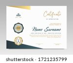 modern design certificate.... | Shutterstock .eps vector #1721235799