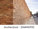 Perspective Of A Red Brick Wall ...