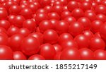 3d rendering of red balls | Shutterstock . vector #1855217149