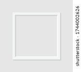set empty photo frame with... | Shutterstock .eps vector #1744002626