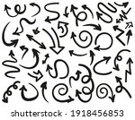 isolated vector arrows hand... | Shutterstock .eps vector #1918456853