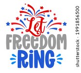 let the freedom ring  ... | Shutterstock .eps vector #1991856500