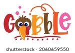gobble til you wobble  ... | Shutterstock .eps vector #2060659550