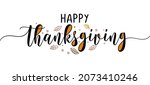 happy thanksgiving  ... | Shutterstock .eps vector #2073410246