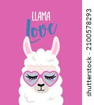 Llama Love   Funny Vector...