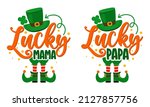 on lucky papa  lucky mama  ... | Shutterstock .eps vector #2127857756