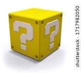 3d illustration yellow box... | Shutterstock . vector #1717982050