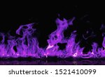Burning Purple Flames Black...