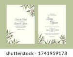 beautiful wedding invitation... | Shutterstock .eps vector #1741959173