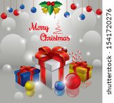christmas gift boxes vector... | Shutterstock .eps vector #1541720276