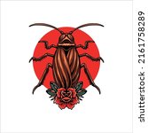 cockroach vintage tattoo vector ... | Shutterstock .eps vector #2161758289