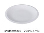 white plate isolated on white... | Shutterstock . vector #795434743