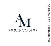Am Or Ma Letter Logo Design...