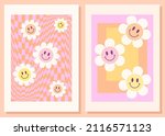 happy hippie art prints.... | Shutterstock .eps vector #2116571123