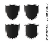 set of elegant silver shield | Shutterstock .eps vector #2048519810