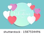 valentine's day concept... | Shutterstock .eps vector #1587534496