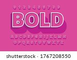 modern styled 3d trendy font... | Shutterstock .eps vector #1767208550