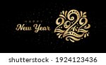 happy new year 2022. the logo... | Shutterstock .eps vector #1924123436