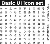 basic app and web ui icons | Shutterstock .eps vector #1890397213