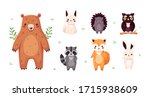 forest animals set isolated.... | Shutterstock .eps vector #1715938609