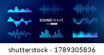 sound wave set. digital music... | Shutterstock .eps vector #1789305836