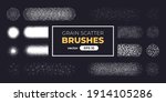 halftone grain scatter brushes... | Shutterstock .eps vector #1914105286