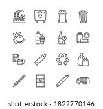recycling and sorting of waste... | Shutterstock .eps vector #1822770146