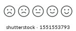 Set Of Rating Emotion Faces