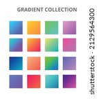 16 ui gradient color swatches.... | Shutterstock .eps vector #2129564300