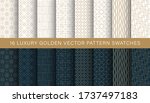 luxury geometric golden pattern ... | Shutterstock .eps vector #1737497183