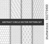 geometric circle vector pattern ... | Shutterstock .eps vector #502773400