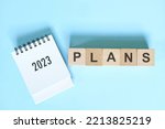 New Year 2023 Plans Concept....