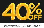 40 percent off. discount... | Shutterstock .eps vector #2013435656