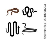snake vector icon illustration design