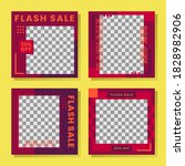a collection of flash sale... | Shutterstock .eps vector #1828982906