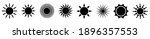black silhouette of sun icons.... | Shutterstock .eps vector #1896357553