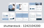 template layout design with... | Shutterstock .eps vector #1242104200