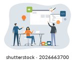 group people web application... | Shutterstock .eps vector #2026663700
