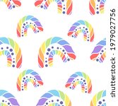 a boho rainbow. for fabrics ... | Shutterstock .eps vector #1979027756