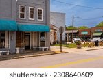 Small photo of Franklinton, North Carolina USA-05 23 2023: Hair Pizazz Beauty Supply is Right Next to Texaco Park in Downtown Franklinton.