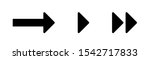 arrows vector collection black. ... | Shutterstock .eps vector #1542717833