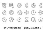 time and clock icon set  timer  ... | Shutterstock .eps vector #1552882553
